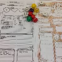Dice on game sheets